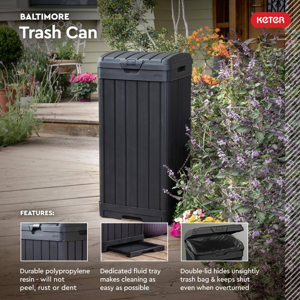 Keter Baltimore Outdoor Waste Bin 240770