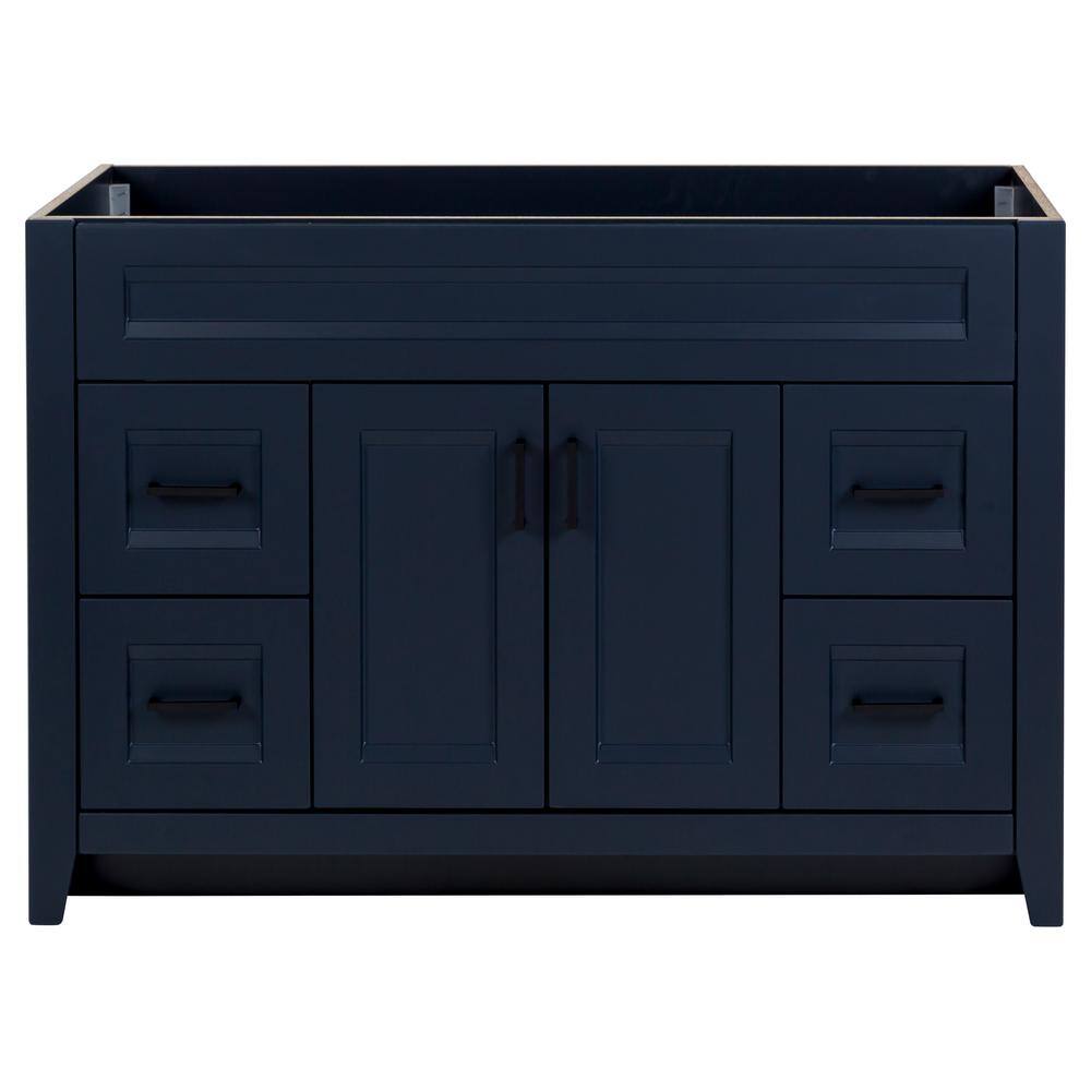 Home Decorators Collection Ridge 48 in. W x 21.6 in. D x 34 in. H Bath Vanity Cabinet without Top in Deep Blue RG48-DB