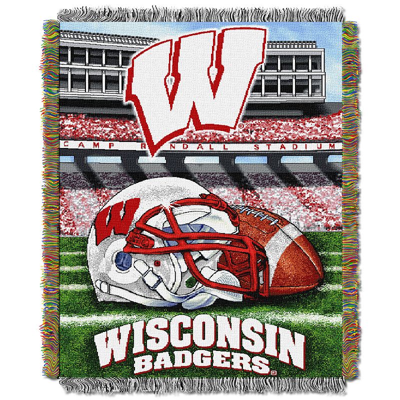 Wisconsin Badgers Tapestry Throw by Northwest