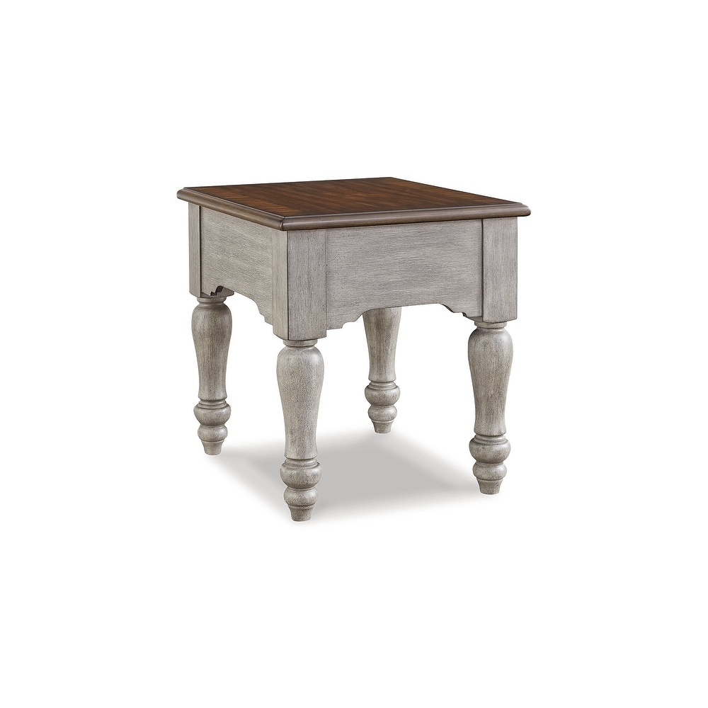 Signature Design by Ashley Lodenbay Gray/Brown Rectangular End Table   23\