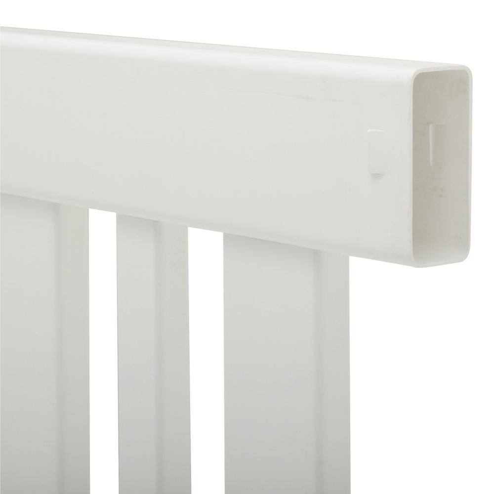 Veranda LaFayette 4 ft. H x 8 ft. W White Vinyl Spaced Picket Fence Panel Kit 128017