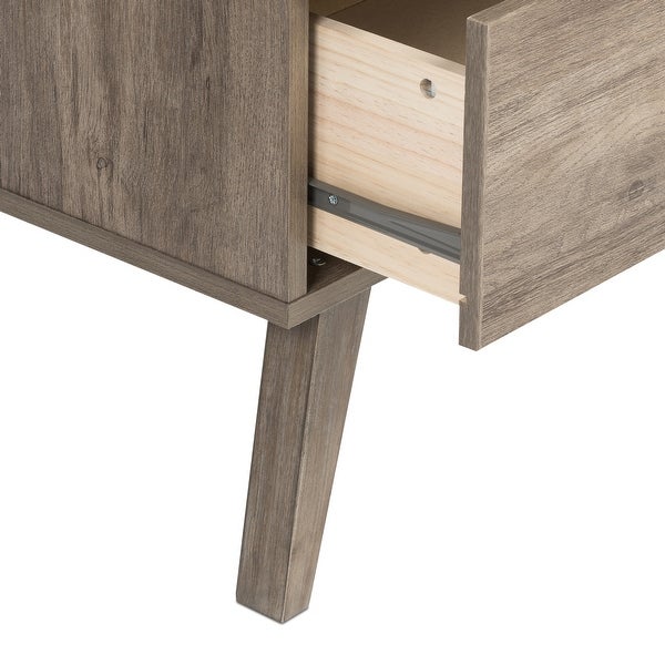 Milo Mid Century Modern 2-drawer Nightstand - - 28111225