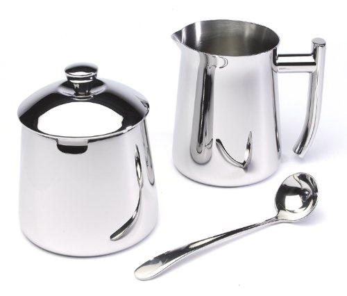 frieling usa 18/10 stainless steel creamer and sugar bowl set