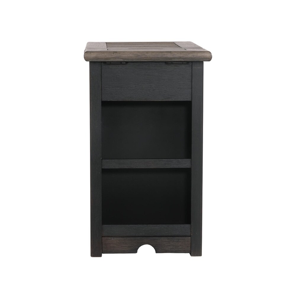 Signature Design by Ashley Tyler Creek Grayish Brown/Black Chairside End Table