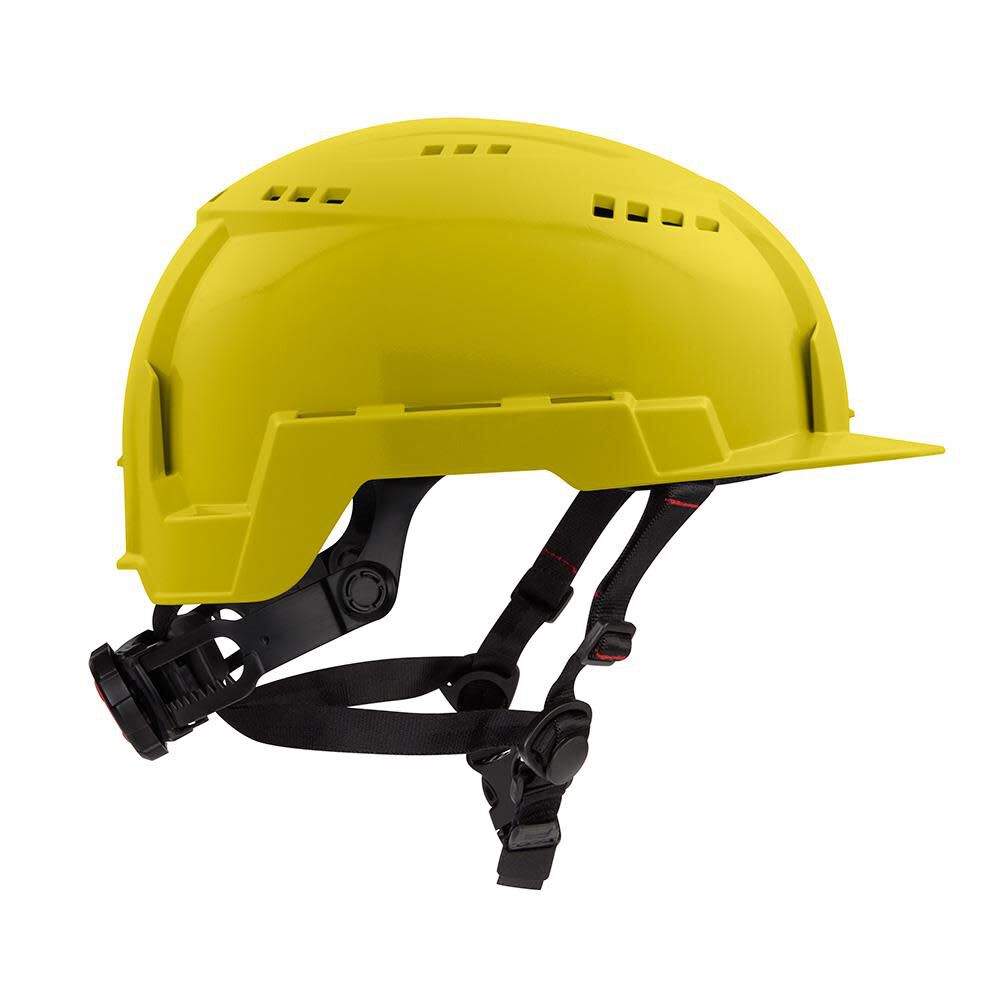 MW Yellow Front Brim Vented Safety Helmet with BOLT Class C 48-73-1322 from MW