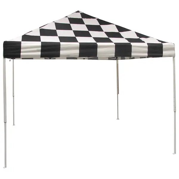 ShelterLogic 10'x10' Checkered Flag Sport Series Pop Up Slant Leg Canopy