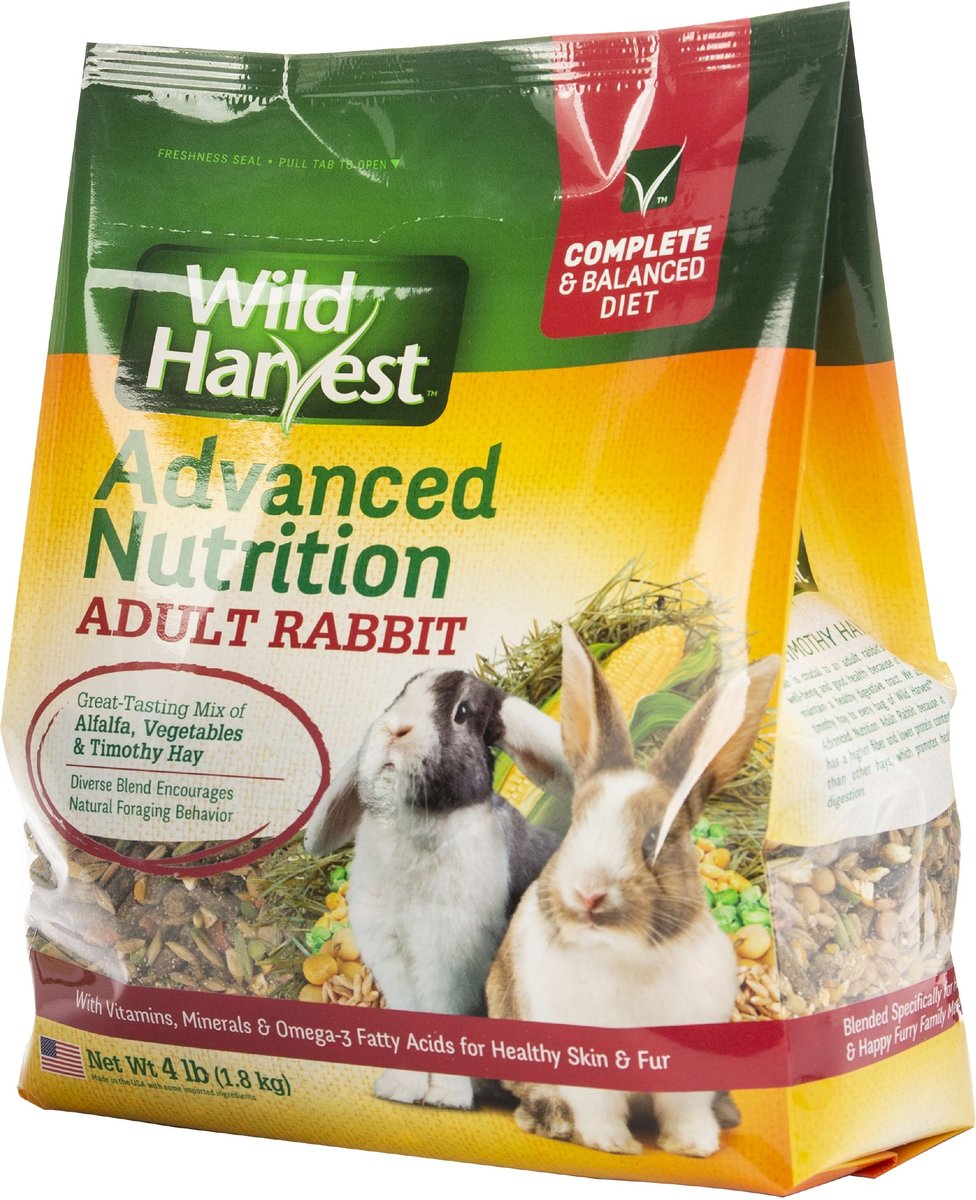 Wild Harvest Advanced Nutrition Rabbit Food， 4-lb bag