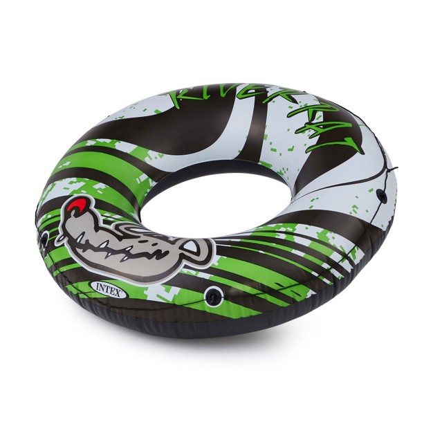 Intex 68209e River Rat Inflatable 48 Inch Lake Towable Floating Tube Green