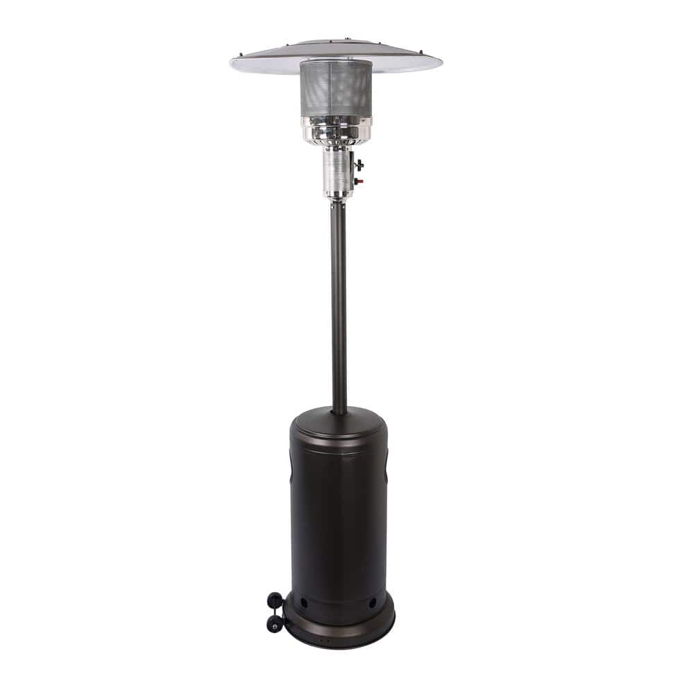 47000 BTU Propane Iron Floor Standing Patio Heater in Oil-Rubbed Bronze BYY624-7