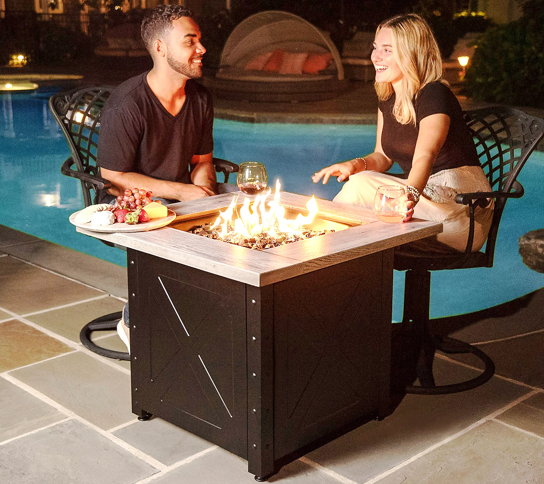 Endless Summer The Mason LP Gas Fire Pit by Mr.Bar-B-Q