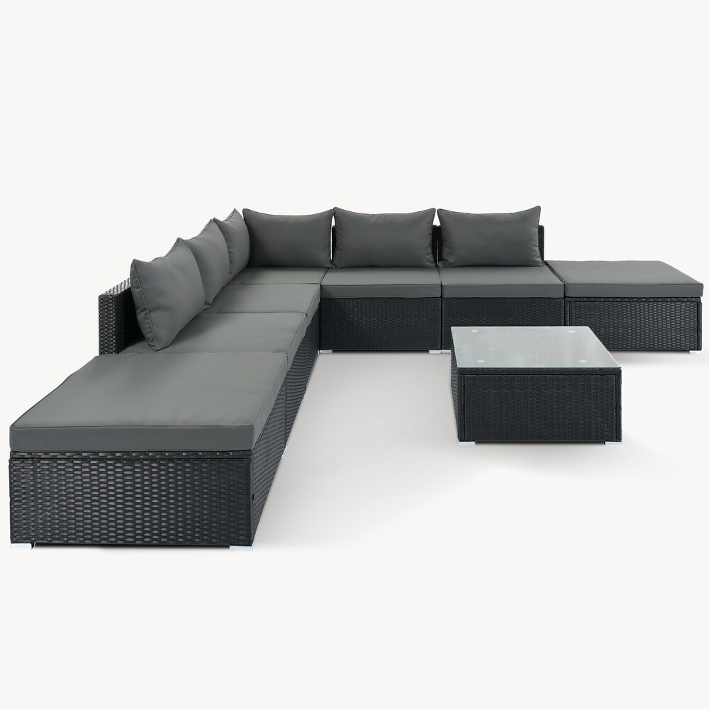 8 Pieces Outdoor Patio Furniture Sets