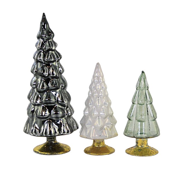 Small Hue Trees Gray Set 3 Halloween Decorate Decor Mantle Cody Foster Decorative Sculptures