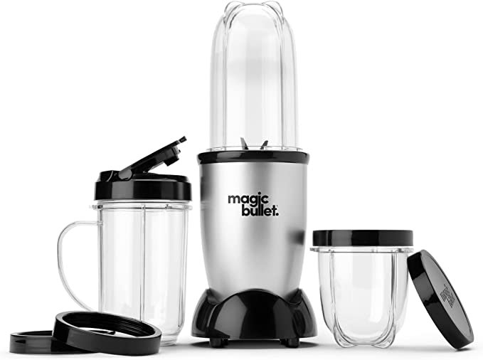 Magic Bullet Blender， Small， Silver， 11 Piece Set