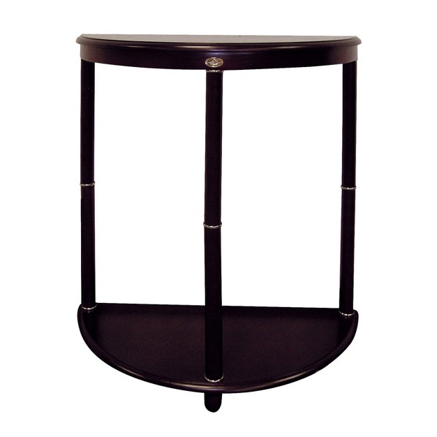 Crescent End Table Espresso Brown Ore International