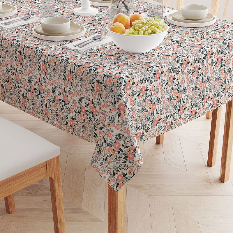 Square Tablecloth， 100% Polyester， 54x54， Botanical Blossom