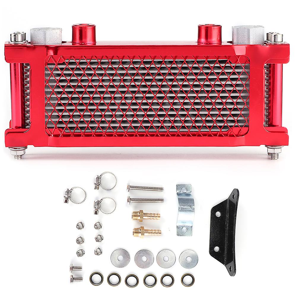 Motorcycle Oil Cooler Radiator Cooling System Universal For 100250cc Offroad Dirt Bike