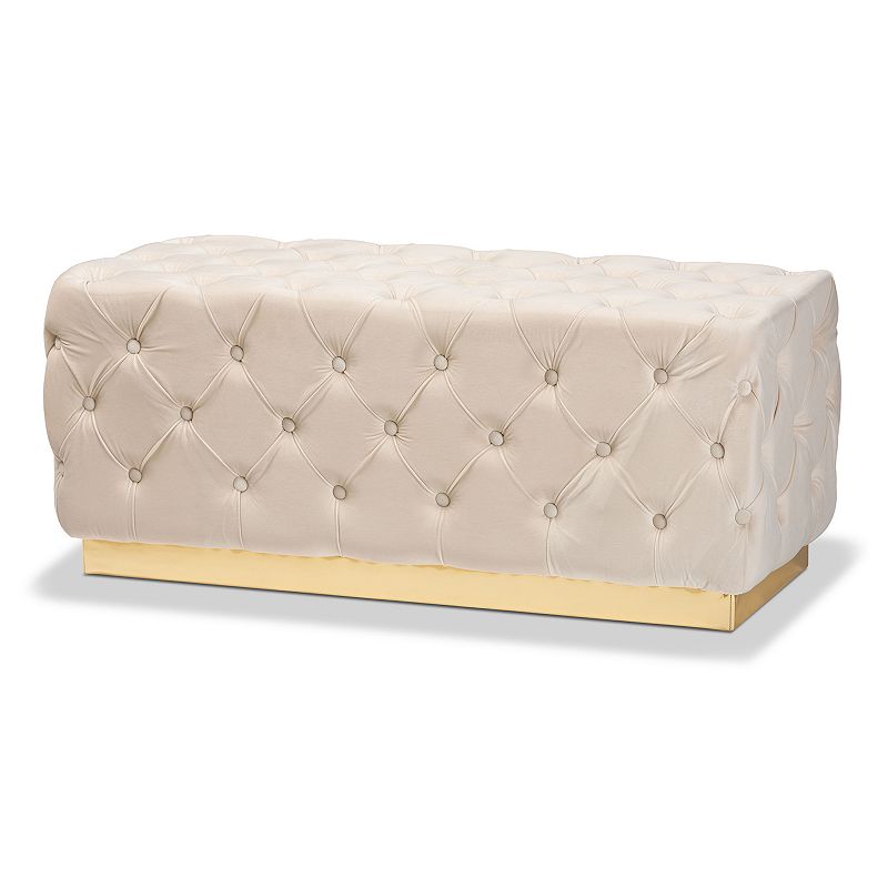 Baxton Studio Corrine Tufted Ottoman