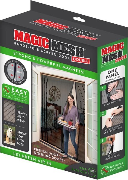 Magic Mesh Hands-Free Screen Double Dog and Cat Door