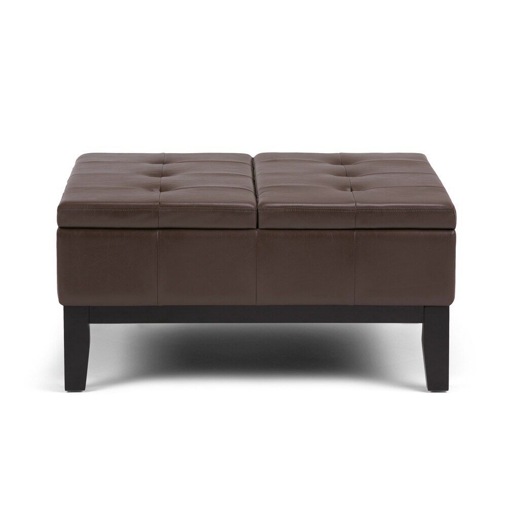WYNDENHALL Lancaster 36 in. Wide Contemporary Square Table Ottoman