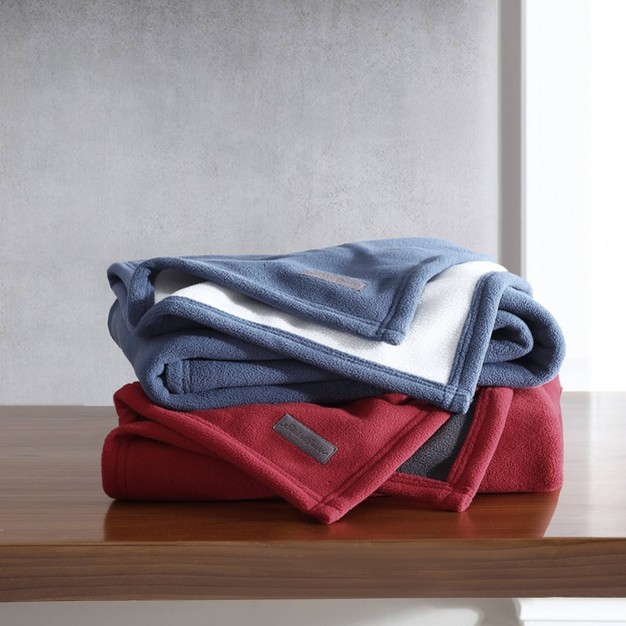 Reversible Solid Throw Blanket