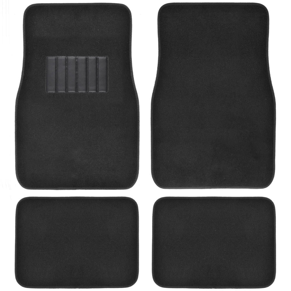 BDK Car Floor Mats 4 Pieces Carpet Protection - Universal Fit for Car， SUV， VA and Truck， Front and Rear