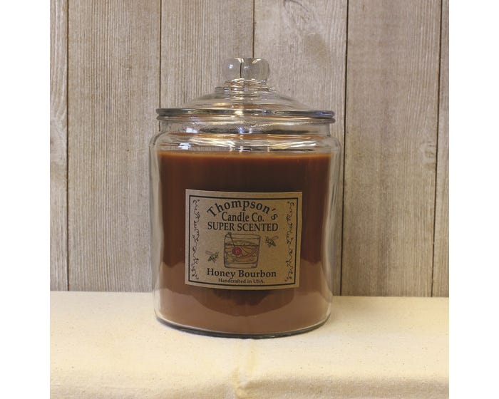 Thompsons Candle Co. Super Scented Honey Bourbon Heritage Jar Candle， 60 oz. - HBHJ