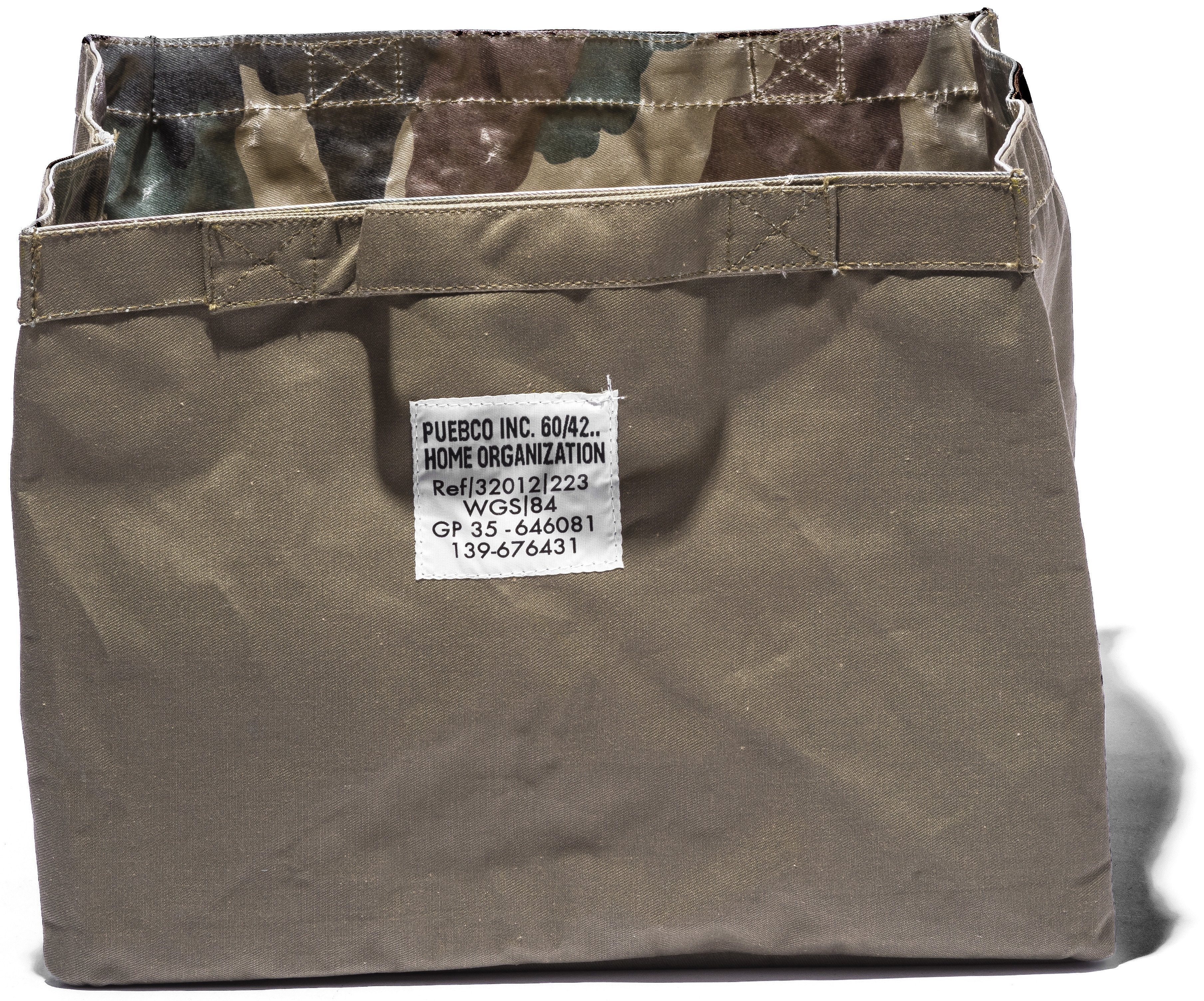 L.Fabric Organizer Square/Large Olive