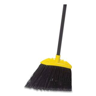 Rubbermaid Commercial Products 46 in. Handle Jumbo Smooth Sweep Angled Broom in BlackYellow (6Carton) RCP638906BLACT