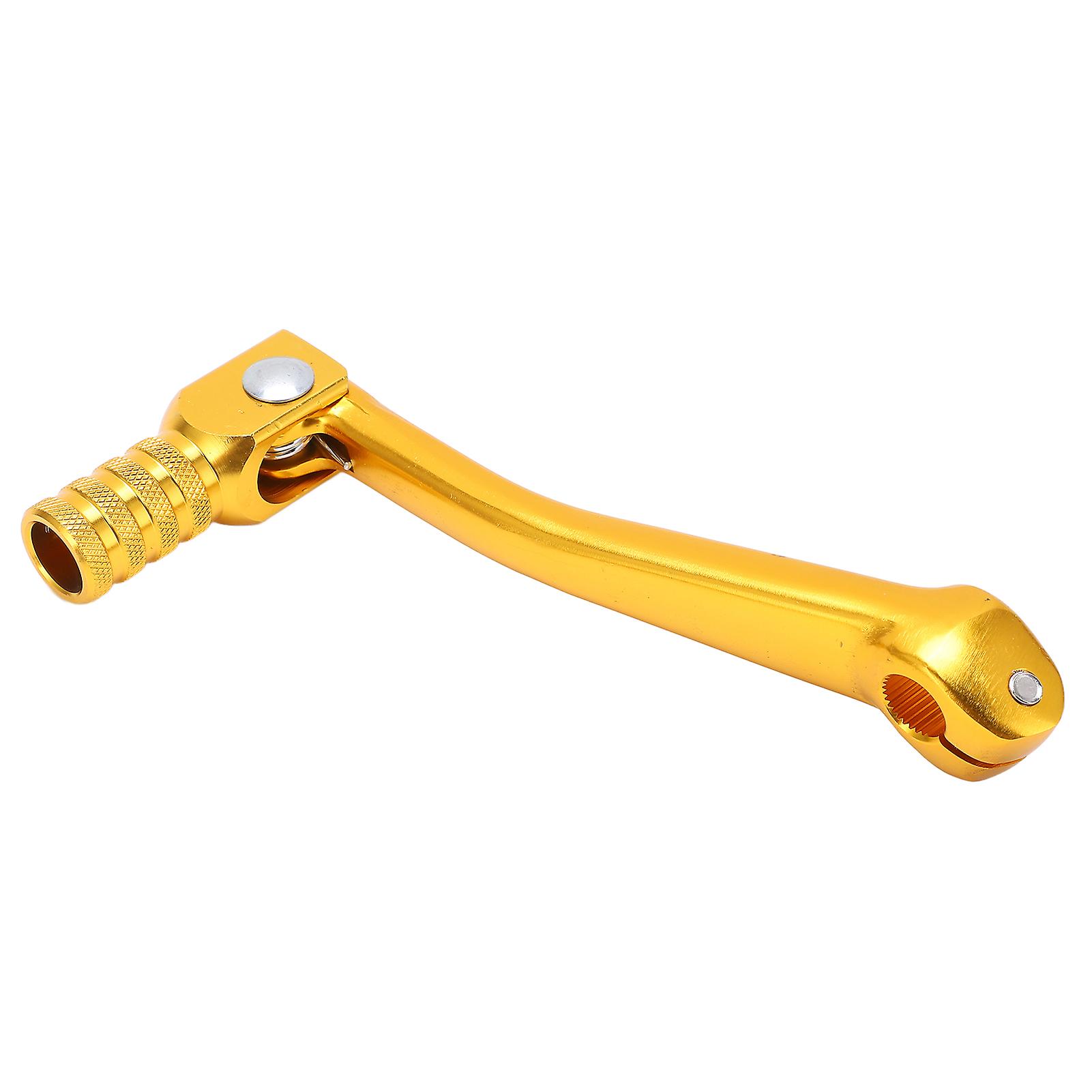 Motorcycle Kick Starter Lever Pedal Sensitive Cnc Aluminium Universal Motorbike Accessoryyellow