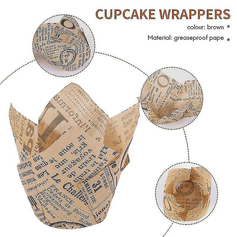 150 Pcs Cupcake Liners Baking Cups Muffin Liner Grease-proof Paper Cupcake Wrappers For Wedding， Bi