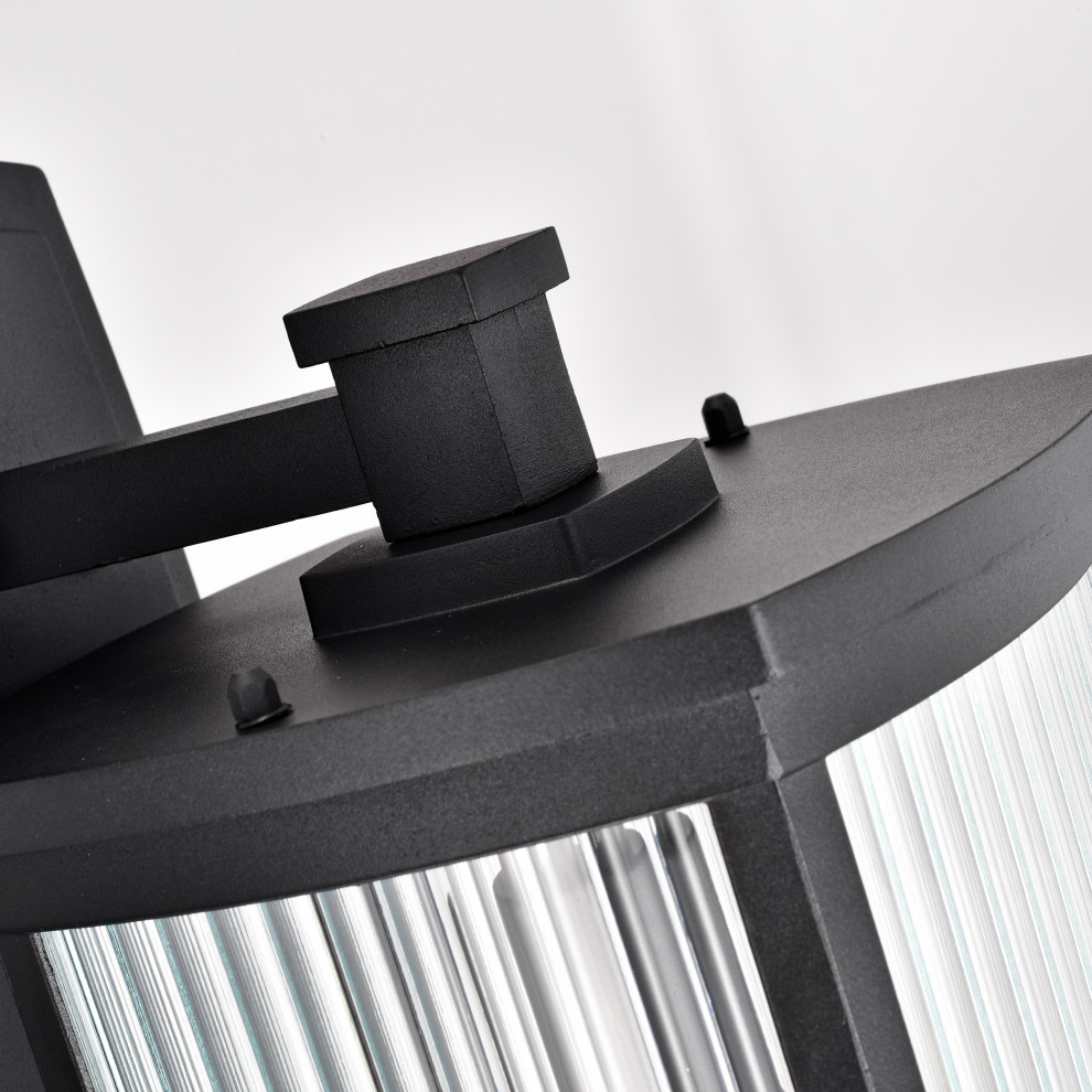 CHLOE Lighting EVIE Transitional 1 Light Textured Black Outdoor Wall Sconce   Transitional   Outdoor Wall Lights And Sconces   by CHLOE Lighting  Inc.  Houzz