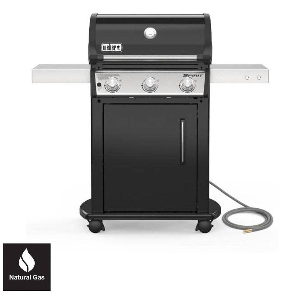 Weber 47512001 Spirit E-315 3-Burner Natural Gas Grill in Black