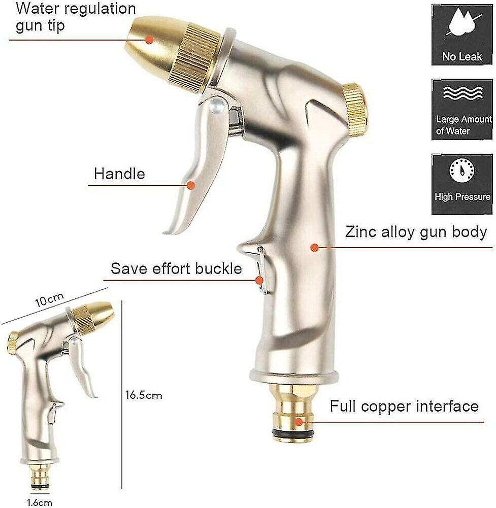 Pressure Washer Lance Garden Hose Spray Gun Metal Nozzle Pressure Washer Gun 360 Heilwiy Gift