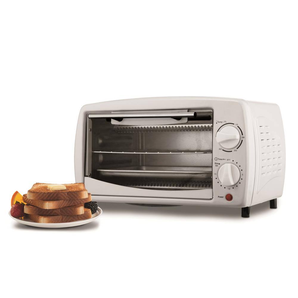 Brentwood Appliances 4-Slice White Toaster Oven TS-345W