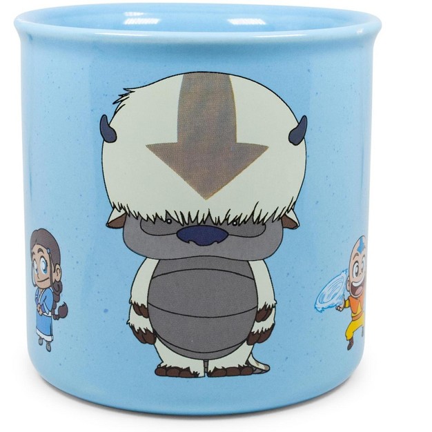 Silver Buffalo Avatar The Last Airbender Chibi Character Ceramic Camper Mug Holds 20 Ounces