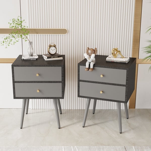 Modern Bedside Tables Set of 2