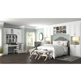 Hampton Bay 91.5 in. W x 0.75 in. H Scribe Molding in Satin White KAMS-SW