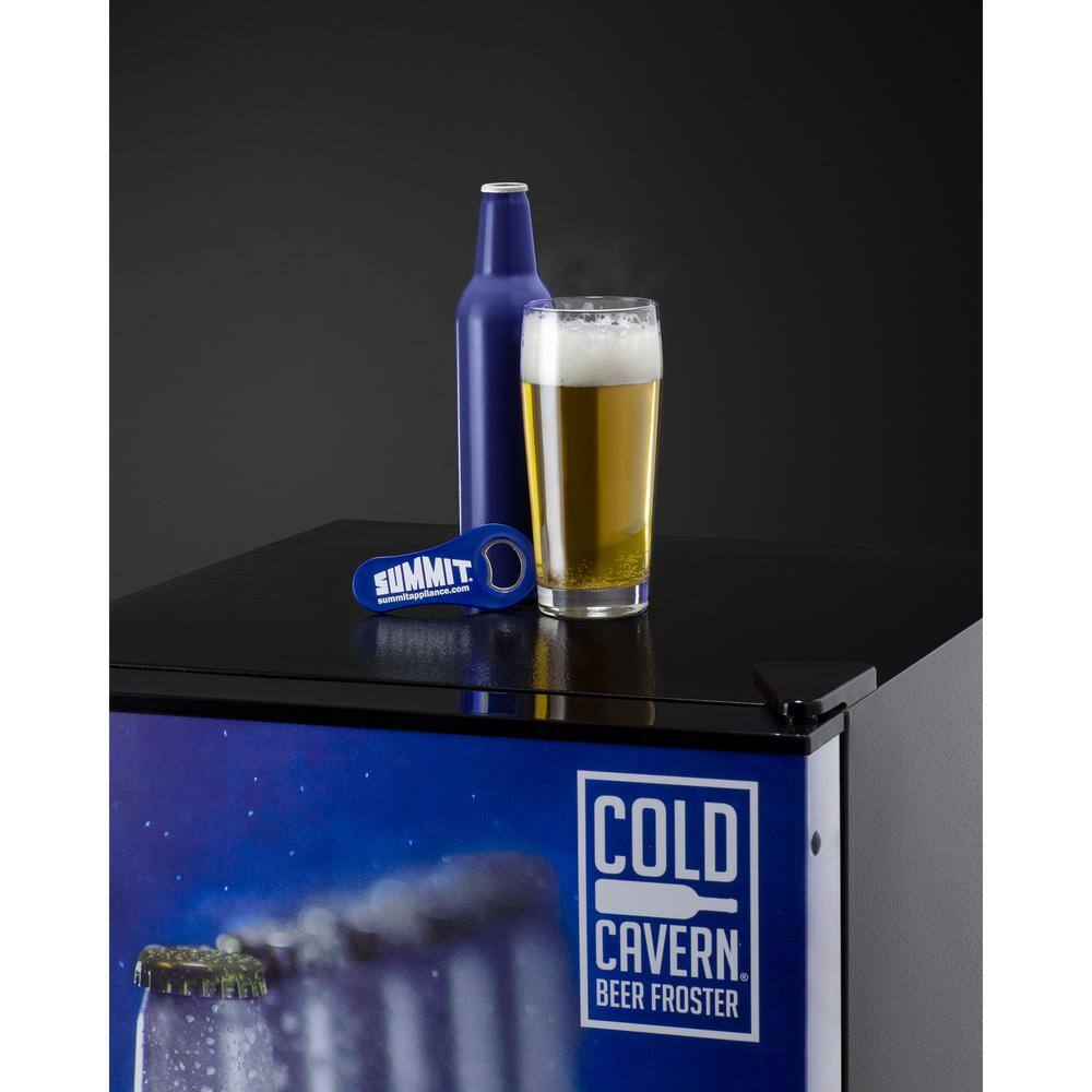 Summit Appliance 2.68 cu. ft. Upright Beer Freezer in Blue and Black ALFZ37BFROST