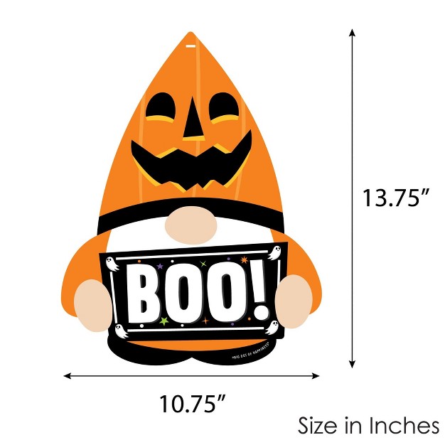 Big Dot Of Happiness Halloween Gnomes Hanging Porch Spooky Fall Party Outdoor Decorations Front Door Decor 1 Piece Sign