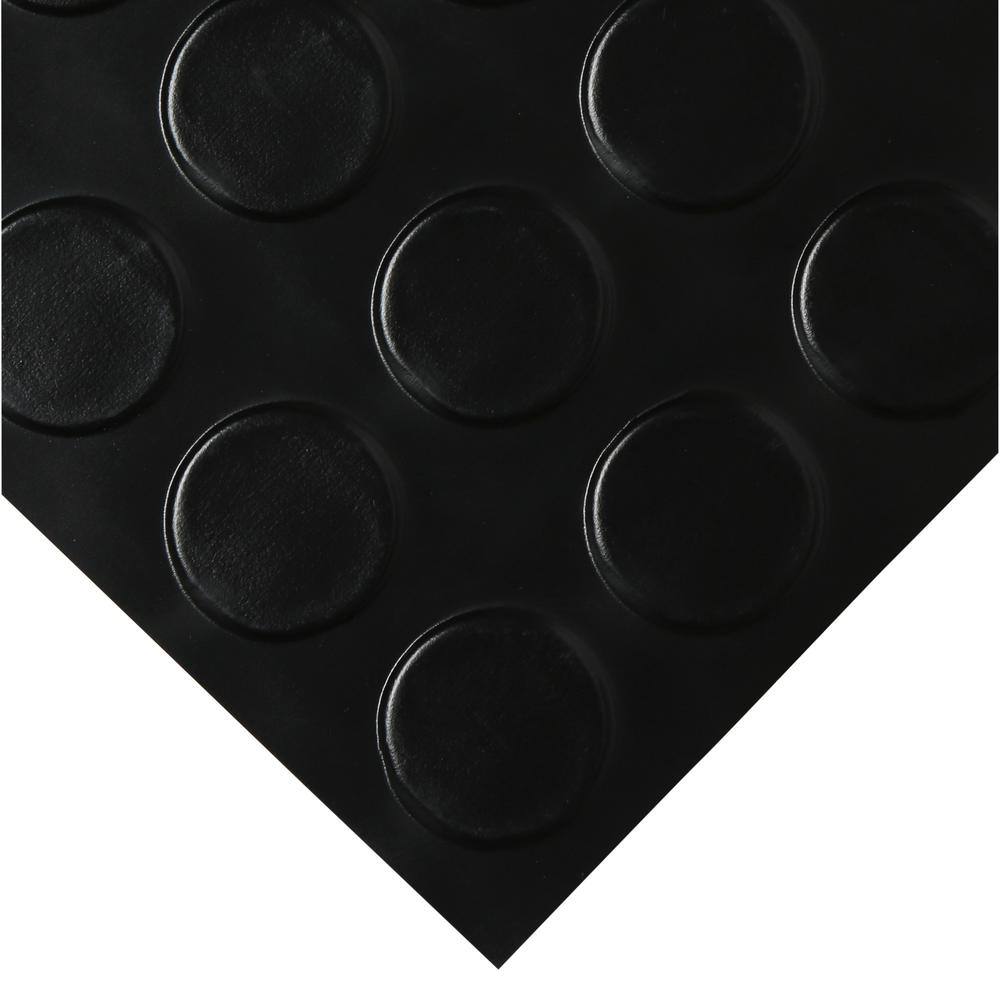 G-Floor Coin 7.5 ft. x 17 ft. Midnight Black Commercial Grade Vinyl Garage Flooring Cover and Protector GF75CN717MB