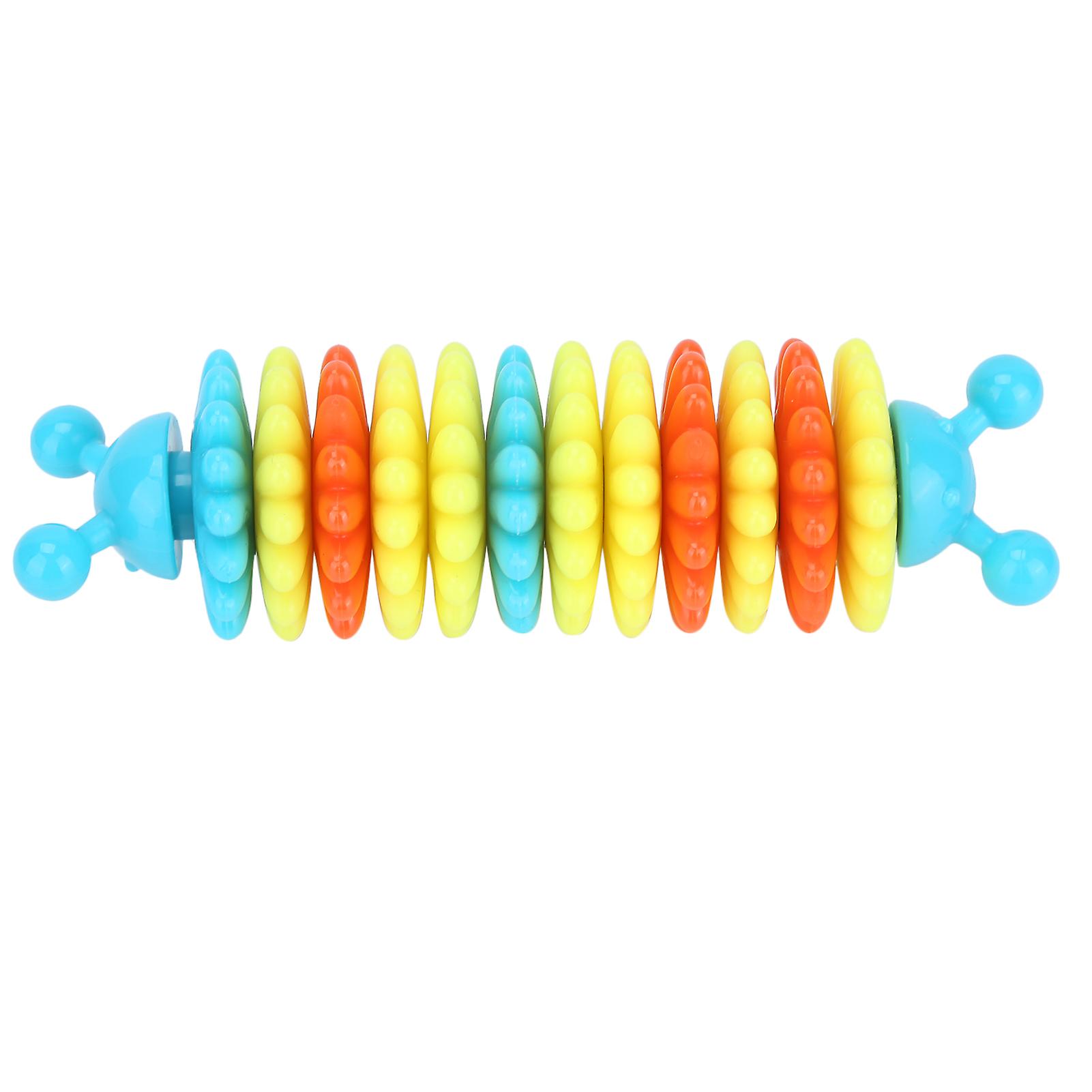 Pet Chew Toys Caterpillar Shape Bite Resistant Clean Grinding Teeth For Medium Large Dogsblue