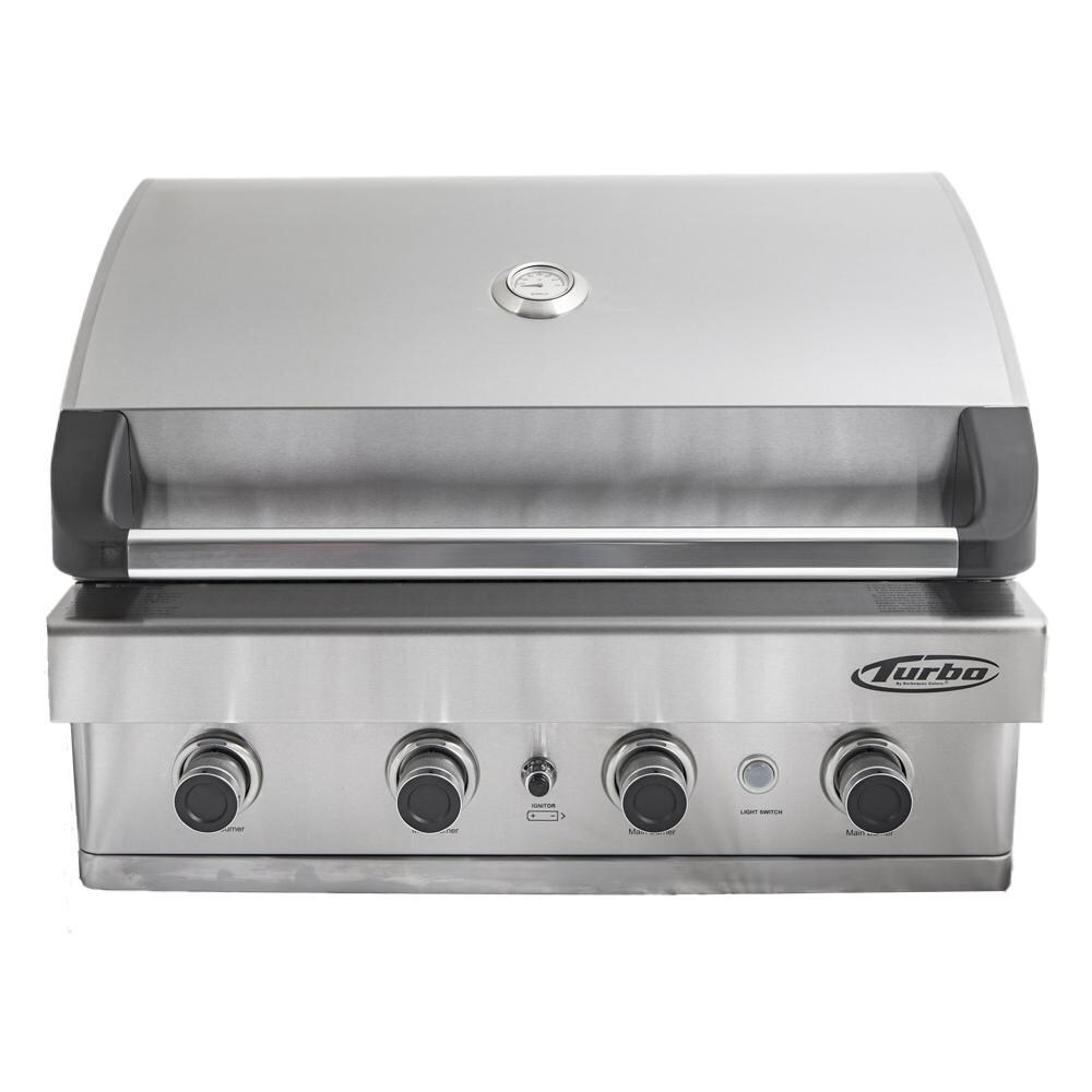 Turbo 32-Inch 4-Burner Built-In Natural Gas Grill