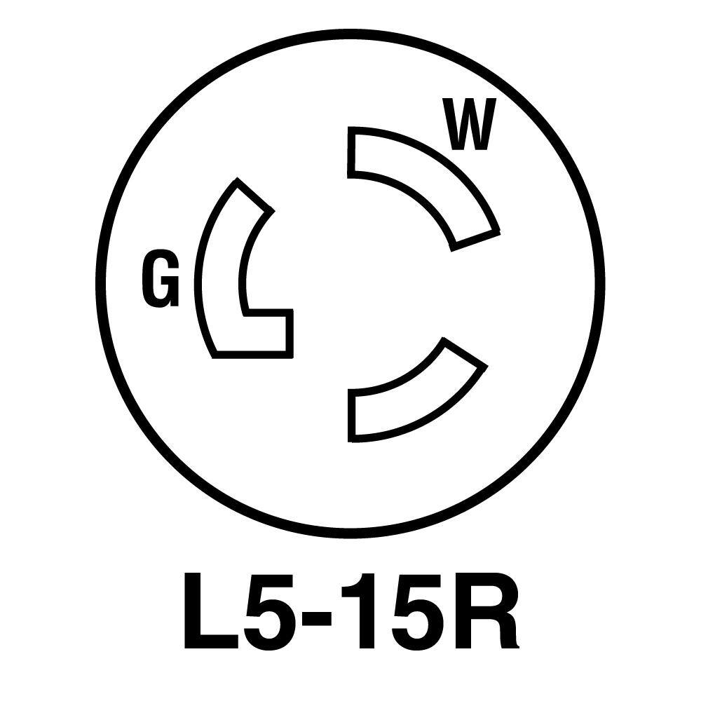 Legrand Pass  Seymour Turnlok 15 Amp 125-Volt NEMA L5-15R Locking Connector PSL515CCCV3