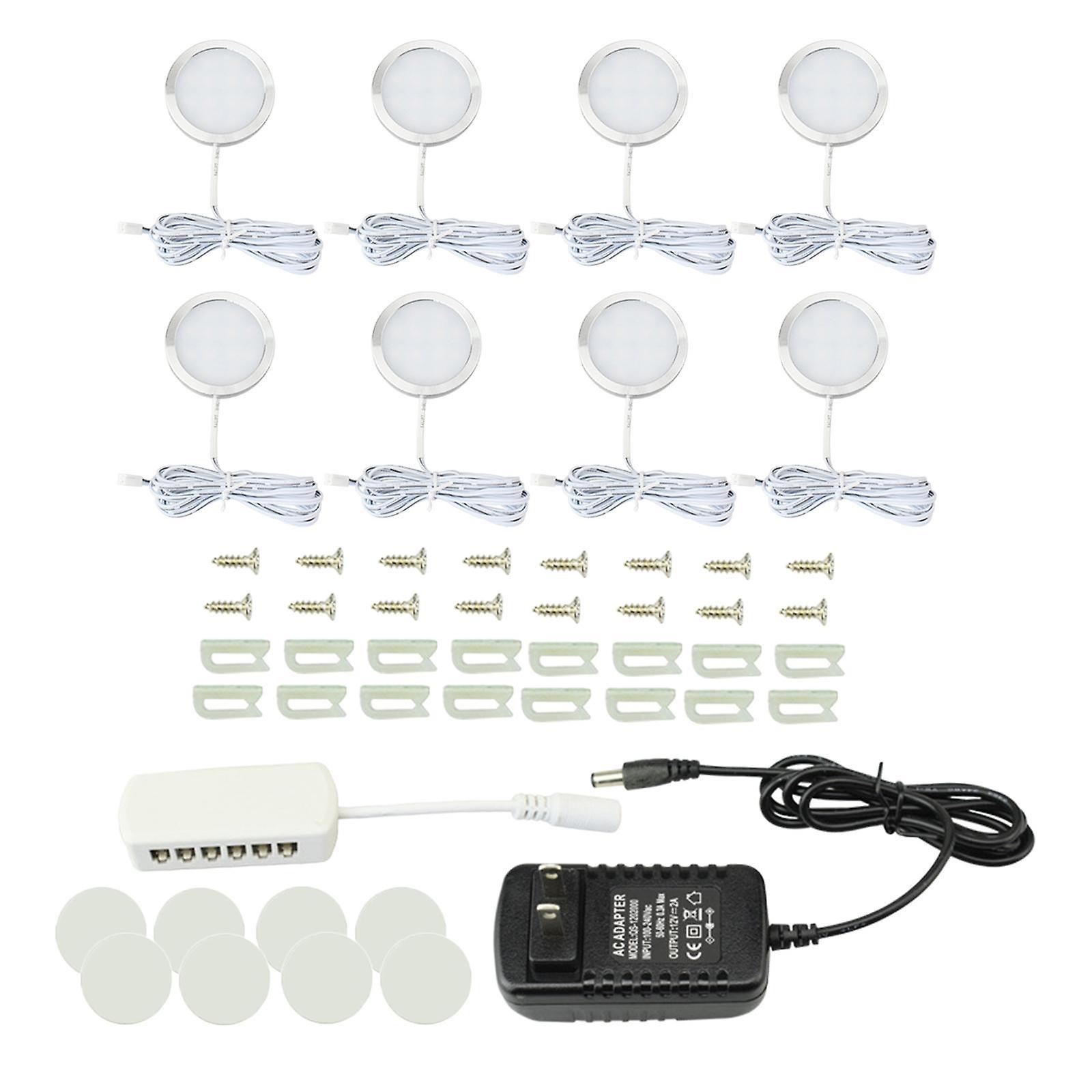 Under Cabinet Led Lighting Kit With Us Adapter 8 In 1