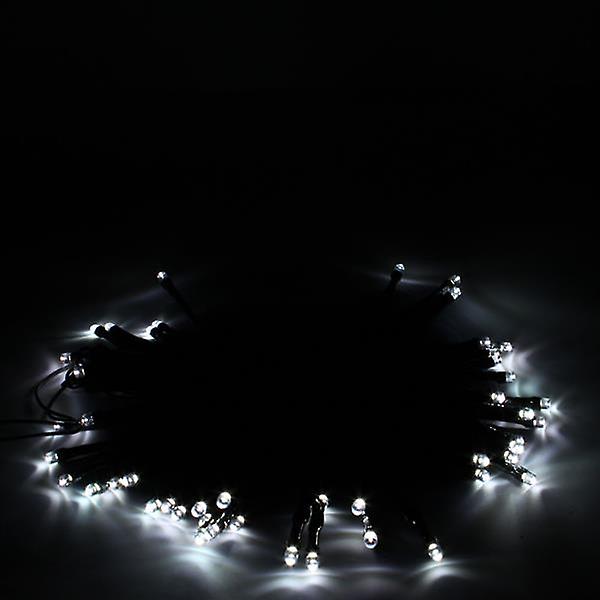 50led Solar Powered White String Light Xmas Garden Deco 92592