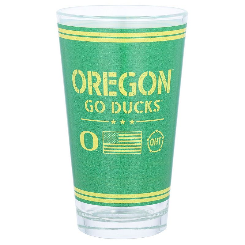 Oregon Ducks 16oz. OHT Military Appreciation Pint Glass