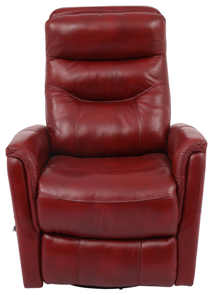 Parker Living Gemini   Leather Manual Swivel Glider Recliner   Traditional   Recliner Chairs   by Parker House  Houzz