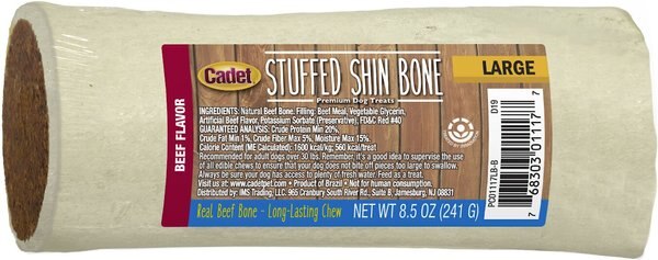 Cadet Peanut Butter Stuffed Beef Flavor Shin Bone， Large