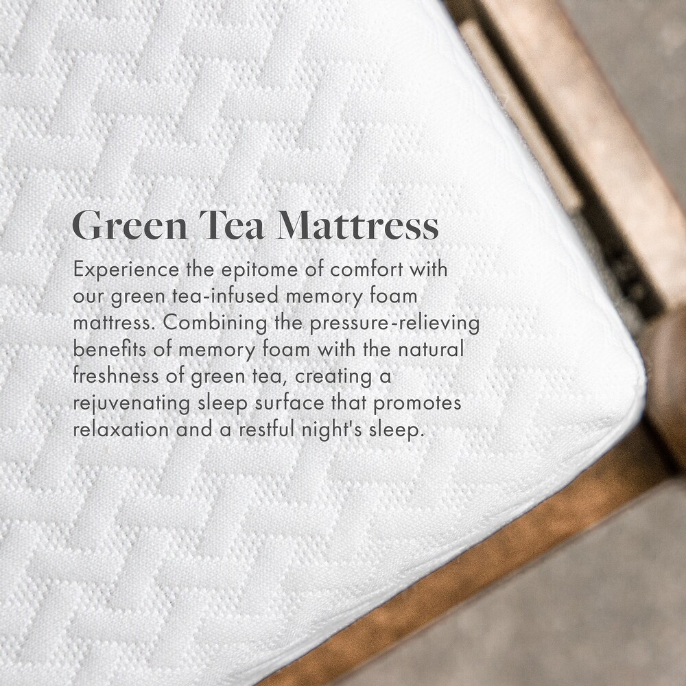 A1Sleep Calma Collection 10 inch Green Tea Infused Gel Memory Foam Mattress