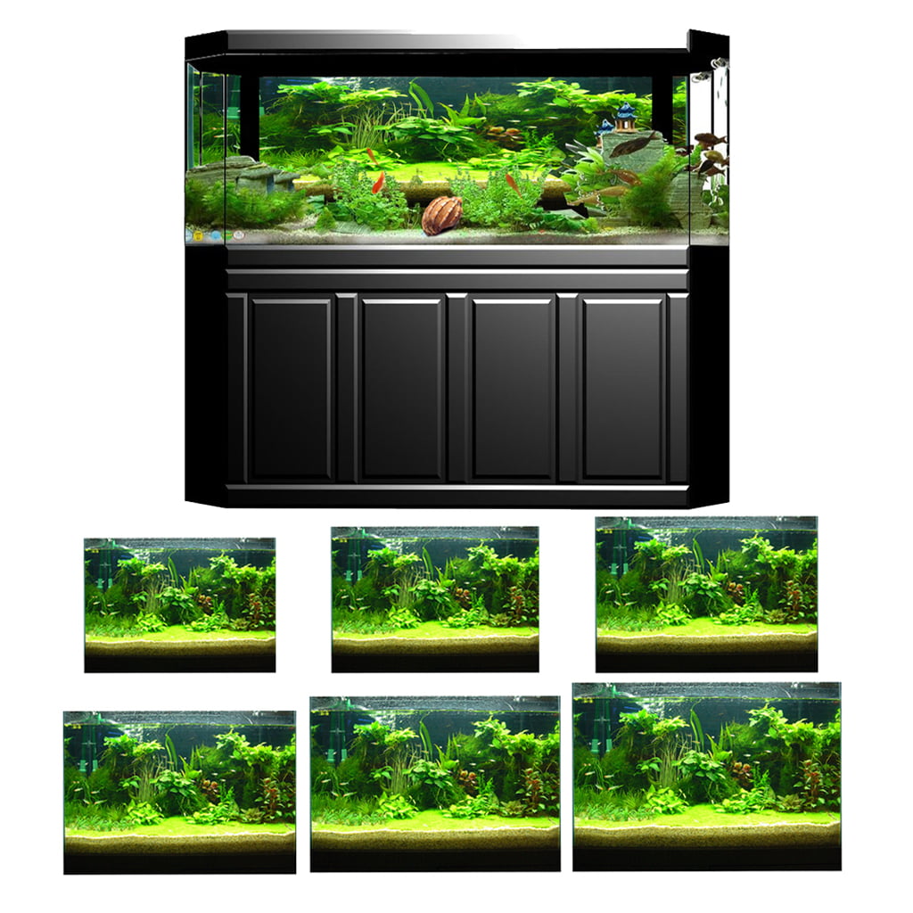 Attractive 3D Plants Image Aquarium Background Poster/Fish Tank Landscape - 61x30cm